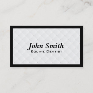 Carte de visite équin de dentiste d'édredon de