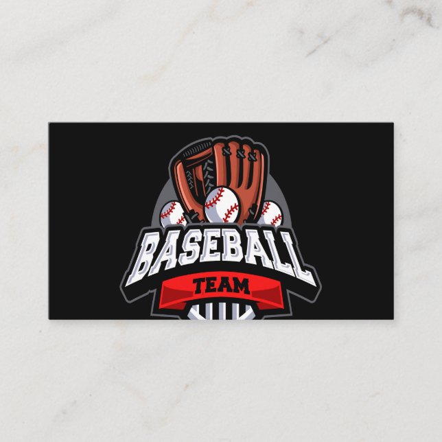Carte De Visite Équipe de baseball (Devant)