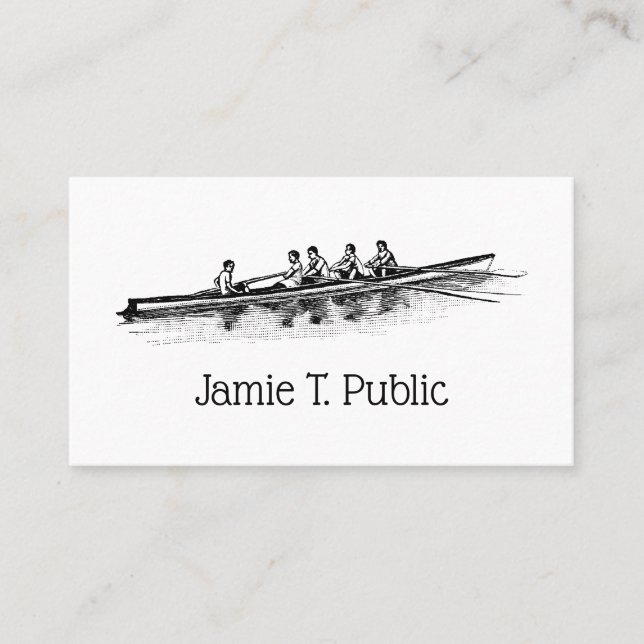 Carte De Visite Équipe de raideurs d'aviron Sports nautiques (Devant)