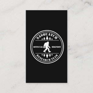 Carte De Visite Équipe de recherche de Bigfoot à la recherche d