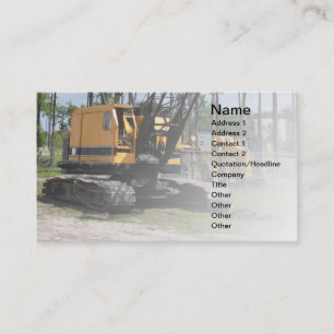 Carte De Visite équipement de construction lourd