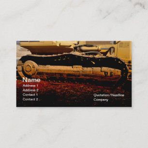 Carte De Visite équipement de construction lourd