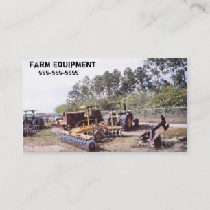 Carte De Visite Équipement vintage de tracteur agricole