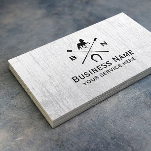 Carte De Visite équitation équine équitation équestre rustique boi