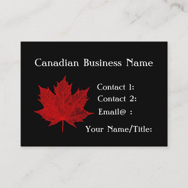 Carte De Visite Érable canadien (Devant)