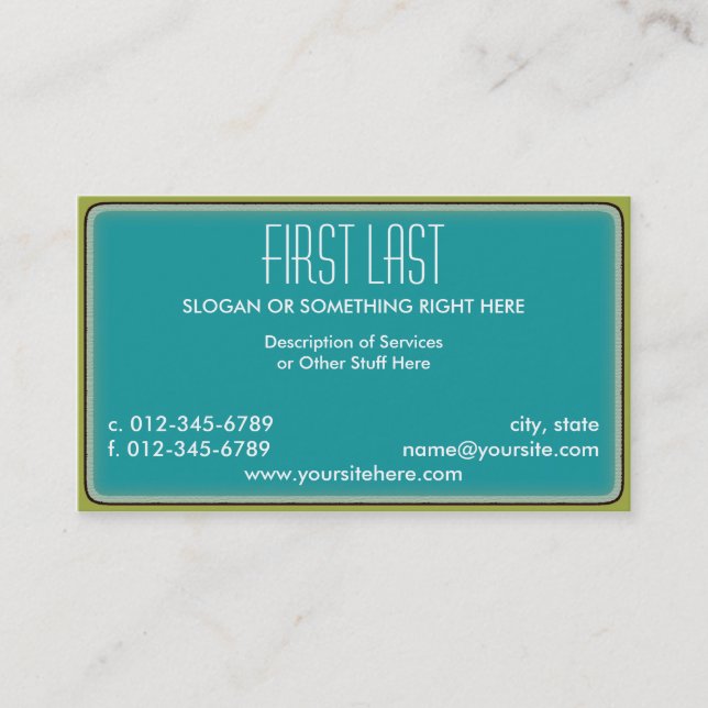 Carte De Visite Éric (Devant)