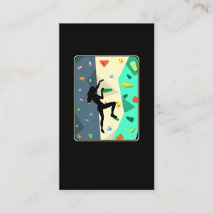 Carte De Visite Escalade murale fille à l'intérieur bouldering fem