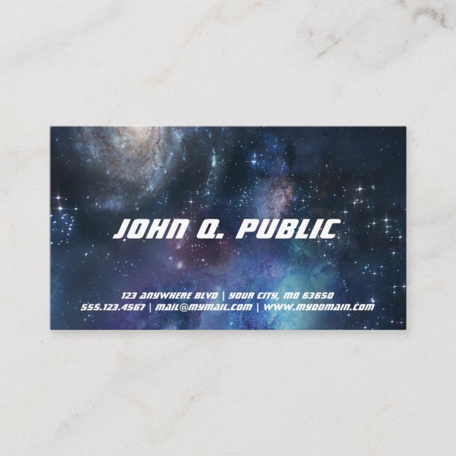 Carte De Visite Espace (Devant)