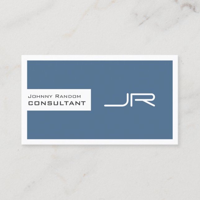 Carte De Visite Espace encadré moderne avec logo et code QR (Devant)