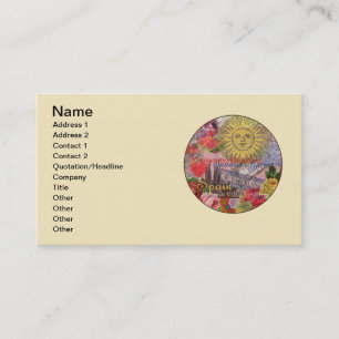 Carte De Visite Espagne Sunshine Espagnol Travel Art
