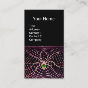 Carte De Visite ESPRIT ET WEB Vert Emeraude Gemstone Noir