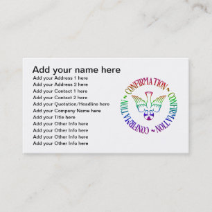 Carte De Visite Esprit Saint - Confirmation