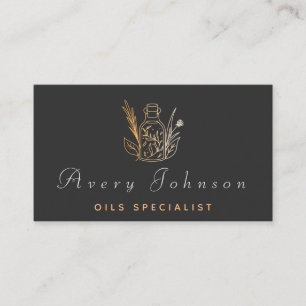 Carte De Visite Essential Oils Spécialiste Magic Ombre Tiré Boutei