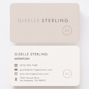 Carte De Visite Esthéticienne Féminine Professionnelle