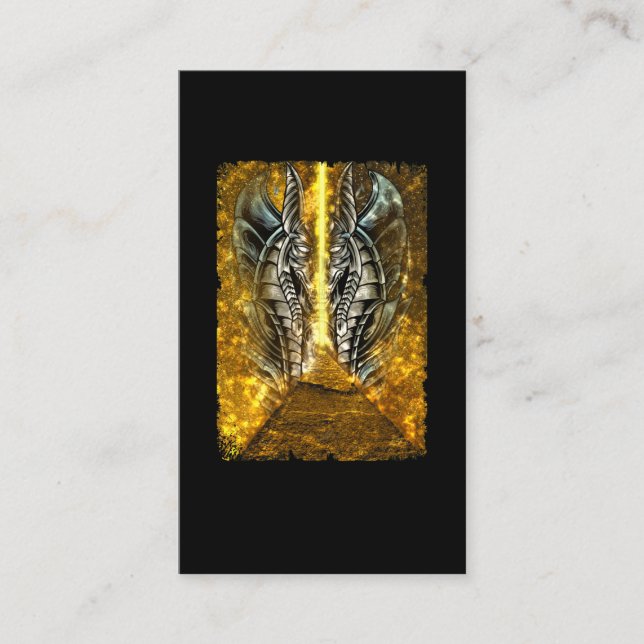 Carte De Visite Esthétique du dieu égyptien Anubis Pyramid (Devant)