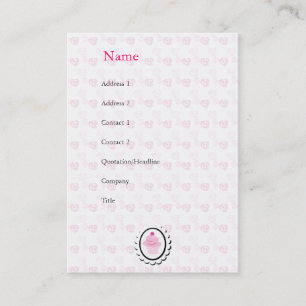 Carte De Visite Et le gâteau était rose et elle était petite
