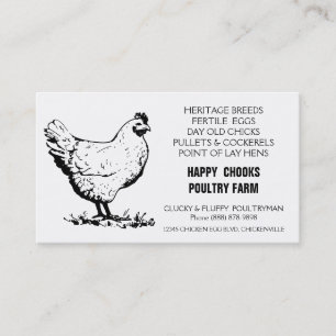 Carte De Visite Établissement d'incubation jaune de poulet de