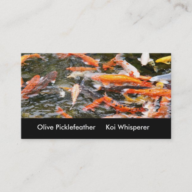 Carte De Visite étang de Koi (Devant)