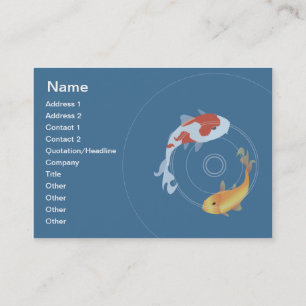 Carte De Visite Étang de Koi - potelé