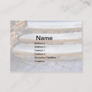 Carte De Visite étapes en pierre incurvées