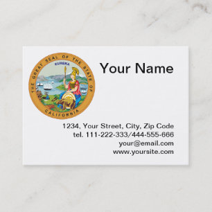 Carte De Visite État de joint de la Californie