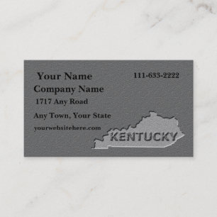 Carte De Visite État du Kentucky look de pierre sculptée