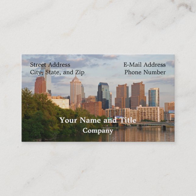 Carte De Visite Été de Philly (Devant)