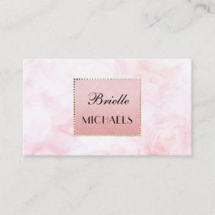 Carte De Visite Ethereal Rose Rose Bokeh Elegant Gold Glamor Cadre