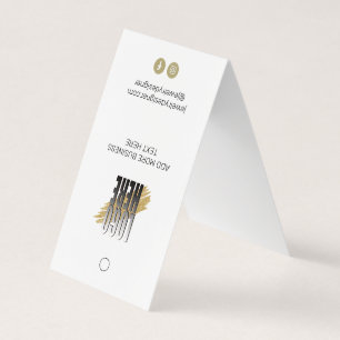 Carte De Visite étiquette de prix d'affichage à accrochage blanc a