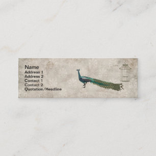 Carte de visite/étiquette vintages blancs peints