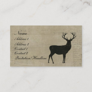 Carte de visite/étiquettes de silhouette de mâle