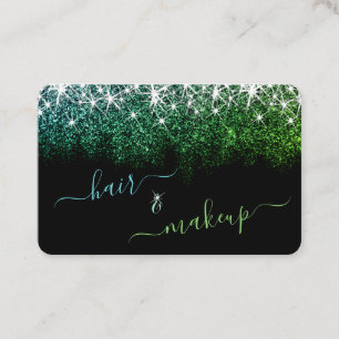 Carte De Visite Étoile à cheveux et maquillage Lumineuse Parties s