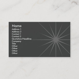 Carte De Visite Étoile - affaires