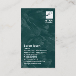Carte De Visite Étoile claire - Vert foncé Texté