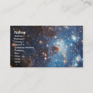 Carte De Visite Étoile de la main gauche 95 formant la NASA de