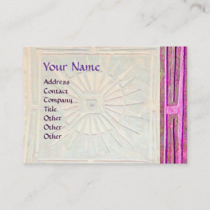 CARTE DE VISITE ÉTOILE DE MATIN, MONOGRAMME