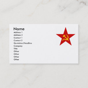 Carte De Visite Étoile rouge