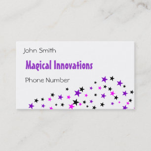 Carte De Visite Étoile violette