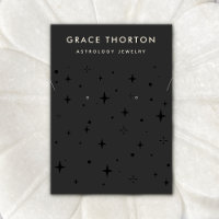 Étoiles célestes noires Bouche et collier