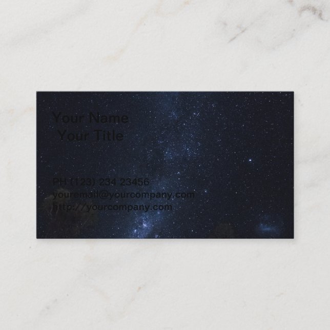 Carte De Visite Étoiles de manière laiteuse (Devant)
