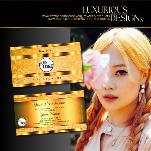 Carte De Visite Étoiles de Parties scintillant et logo à étincelle