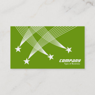 Carte De Visite Étoiles de tir - Blanc sur Vert 669900