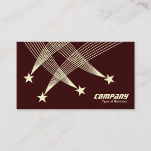 Carte De Visite Étoiles de tir - Crème sur Dark Brown 330000