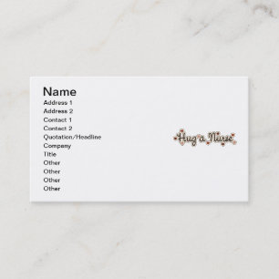 Carte De Visite Étreignez le T-shirts et les cadeaux d'une