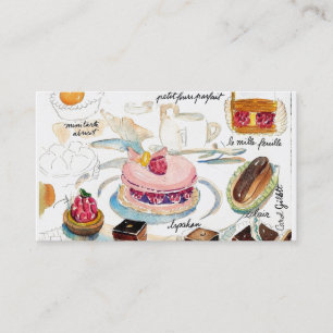 Carte De Visite Étude de petit four