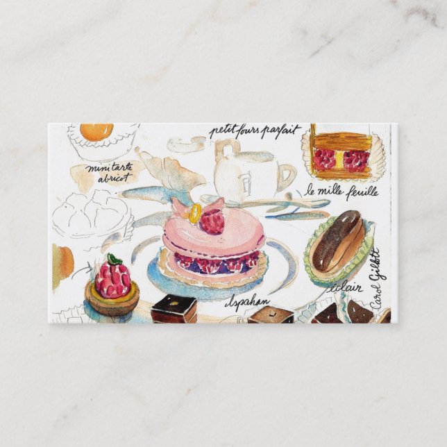 Carte De Visite Étude de petit four (Devant)