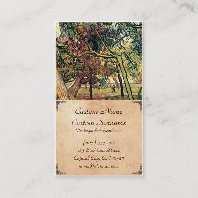 Carte De Visite Étude des pins Vincent van Gogh (Devant)