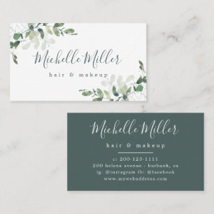 Carte De Visite Eucalyptus personnalisé verdure