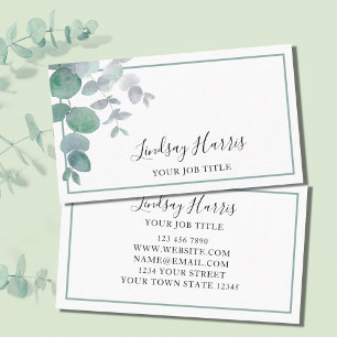 Carte De Visite Eucalyptus verdure