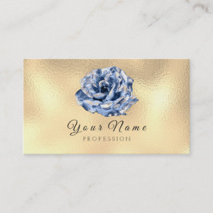 Carte De Visite Événement d'or de styliste de Blogger en métal